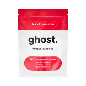 ghost reaper gummies – scary strawberries (200mg)