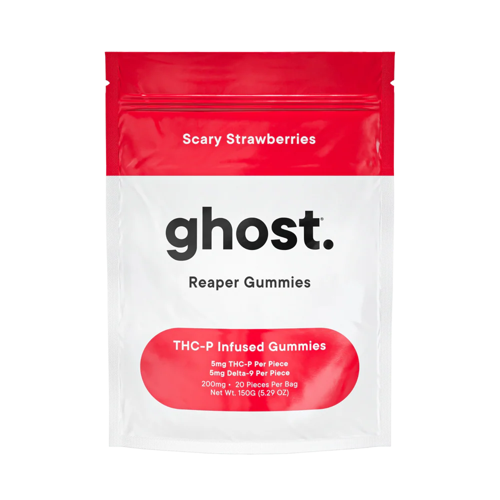 ghost reaper gummies – scary strawberries (200mg) ghost reaper gummies – scary strawberries (200mg)